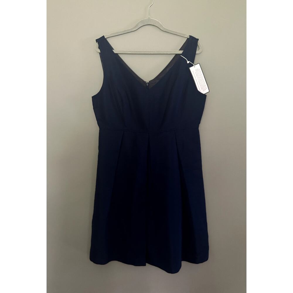 J. Crew Weddings Kami Fit and Flare Blue Bridesmaid Dress (Style: A1450) - 14